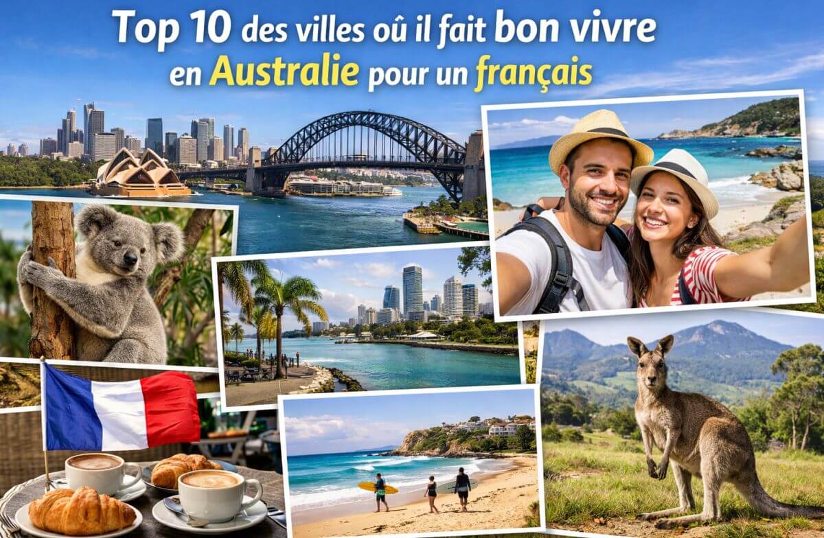 Top 10 des villes où il fait bon vivre en Australie pour un français